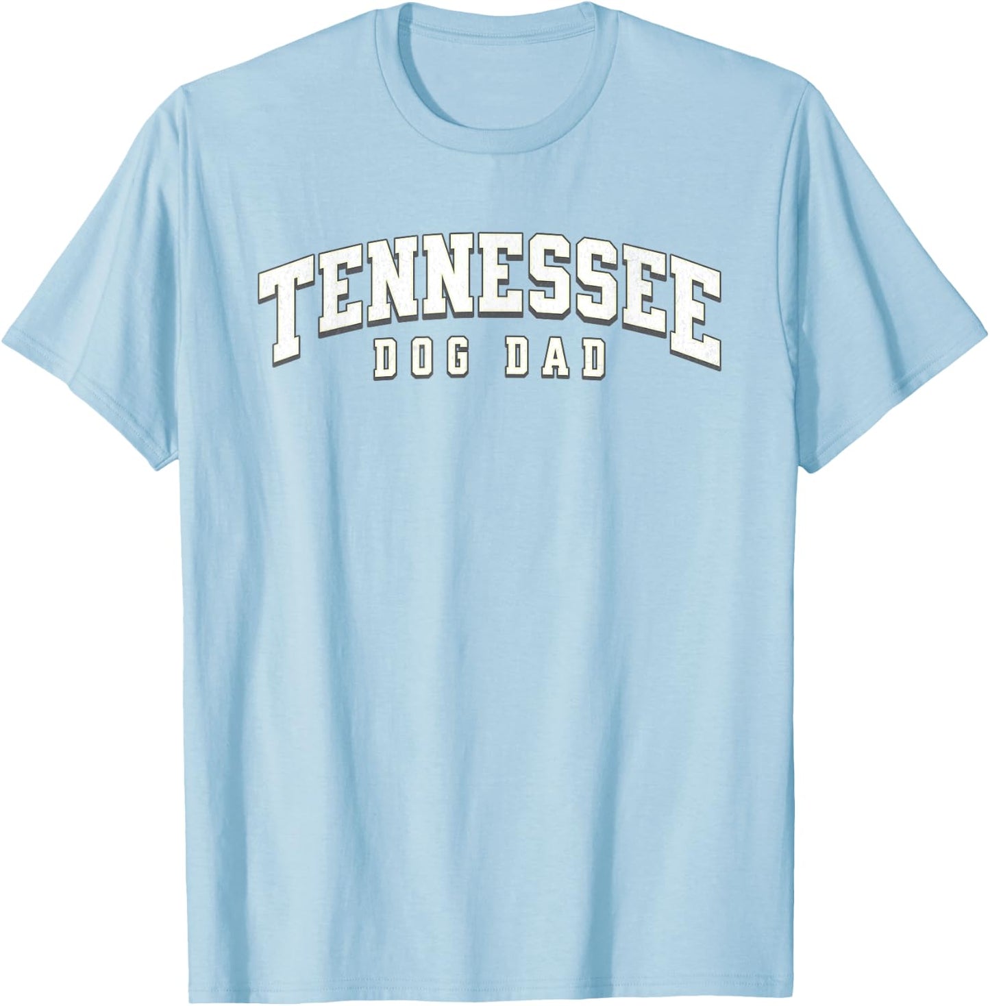Tennessee TN Orange Dog Dad Father's Day Classic Tennessee T-Shirt - T-Shirt | Light Blue