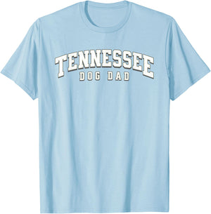 Tennessee TN Orange Dog Dad Father's Day Classic Tennessee T-Shirt - T-Shirt | Light Blue