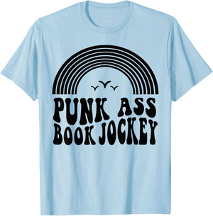 Punk Ass Book Jockey T-Shirt - T-Shirt | Light Blue