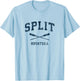 Split Croatia Vintage Nautical Paddles Sports Oars T-Shirt - T-Shirt | Light Blue