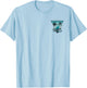 2-Sided Laguna Beach California Summer Vintage Surfing Style T-Shirt - T-Shirt | Light Blue