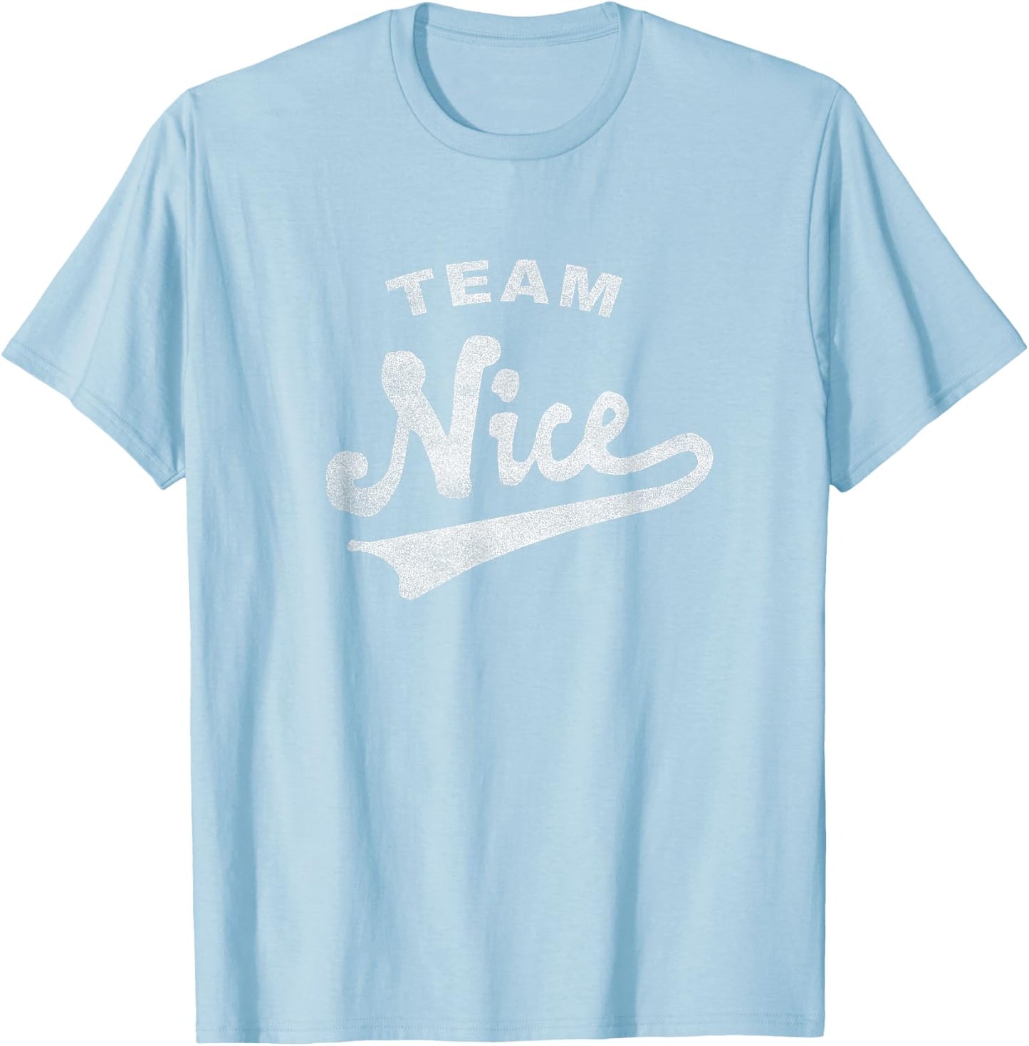 Funny Christmas Naughty or Nice, Team Nice T-Shirt - T-Shirt | Light Blue