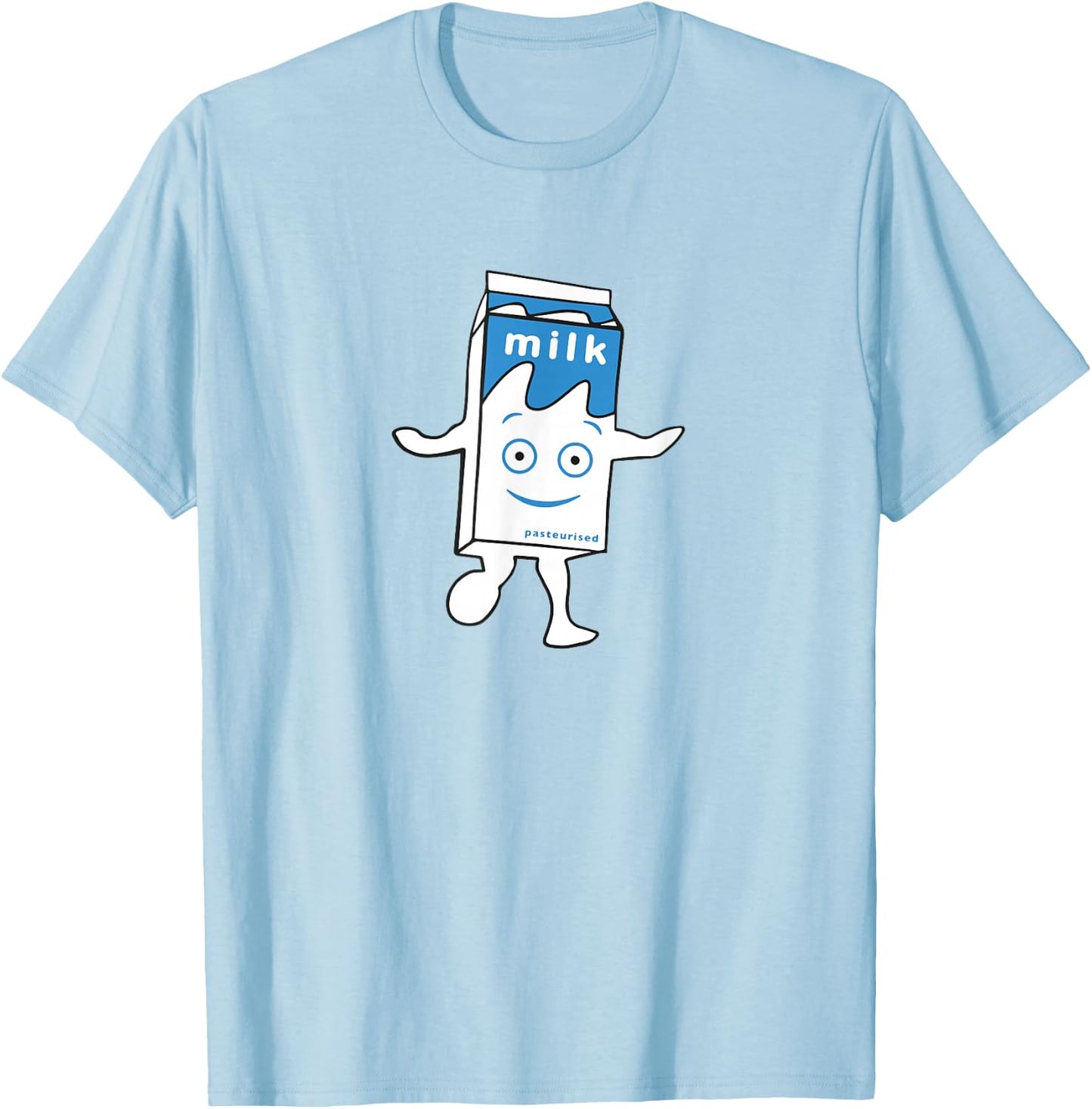Blur Milk Carton T-Shirt - T-Shirt | Light Blue