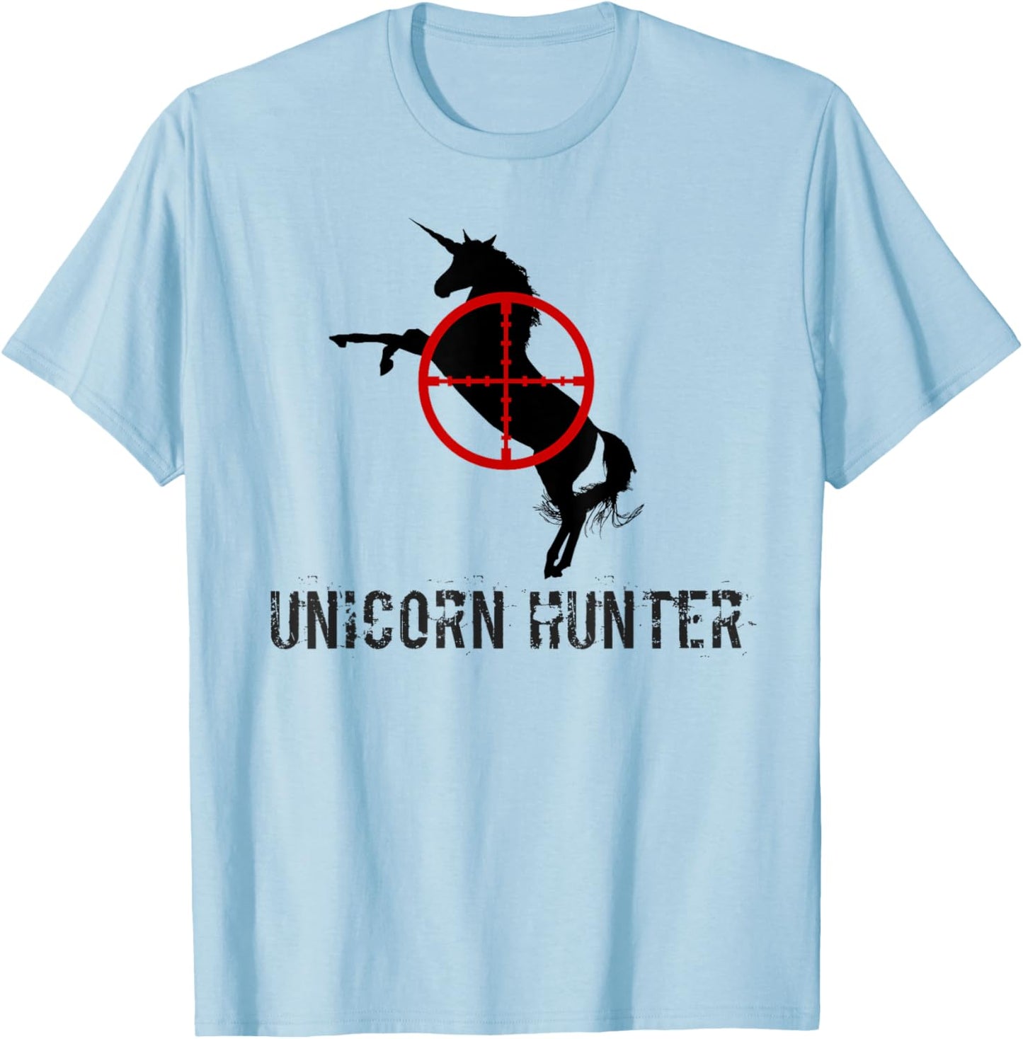 Unicorn Hunter: Unicorn Hunting T-Shirt - T-Shirt | Light Blue