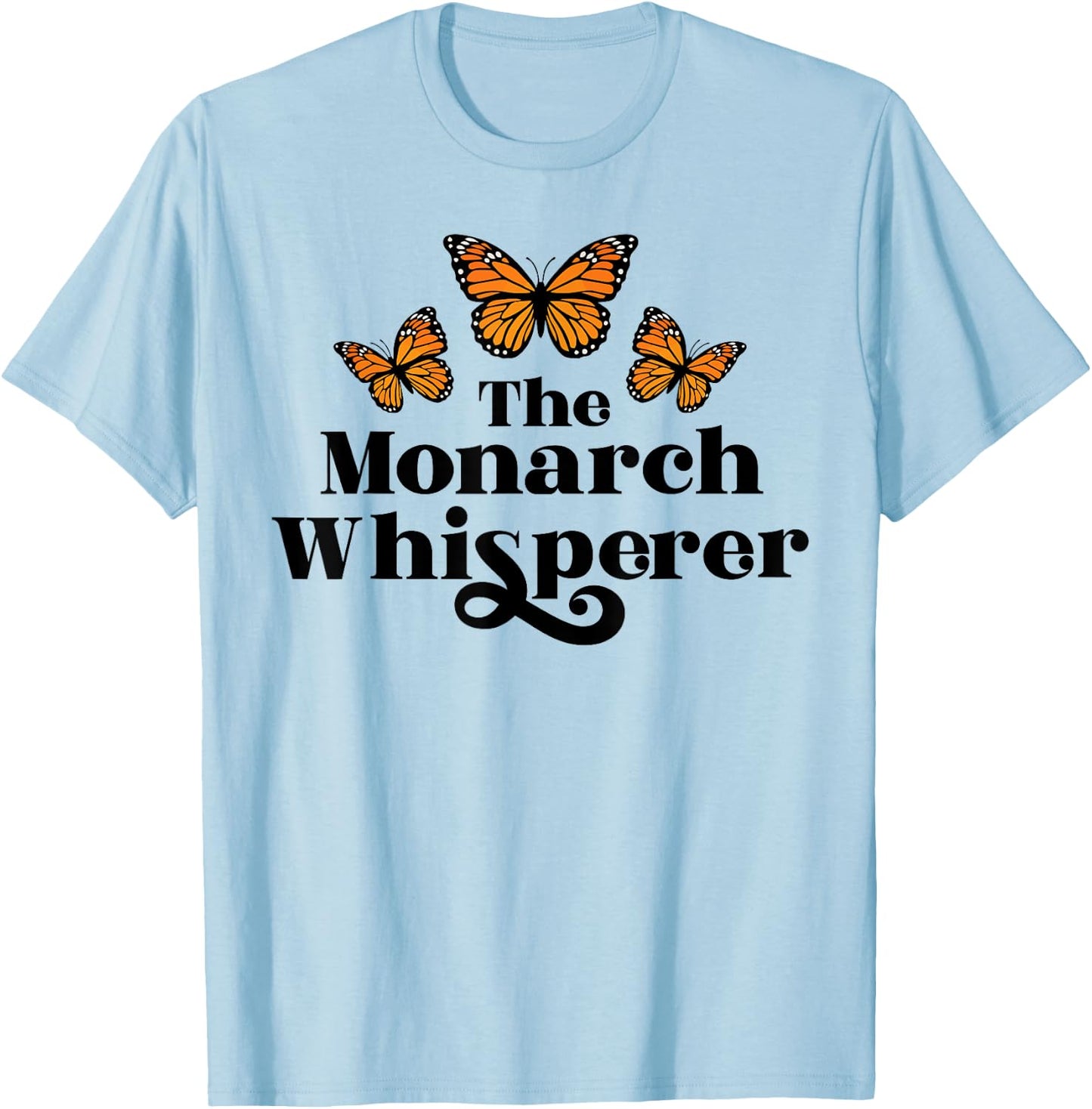 This Monarch Whisperer Butterfly Lover Retro Vintage Women T-Shirt - T-Shirt | Light Blue