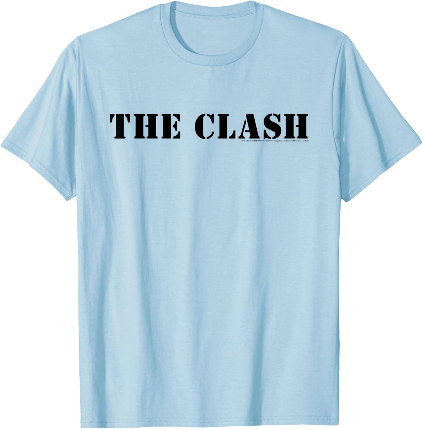 The Clash - Ember Logo T-Shirt - T-Shirt | Light Blue