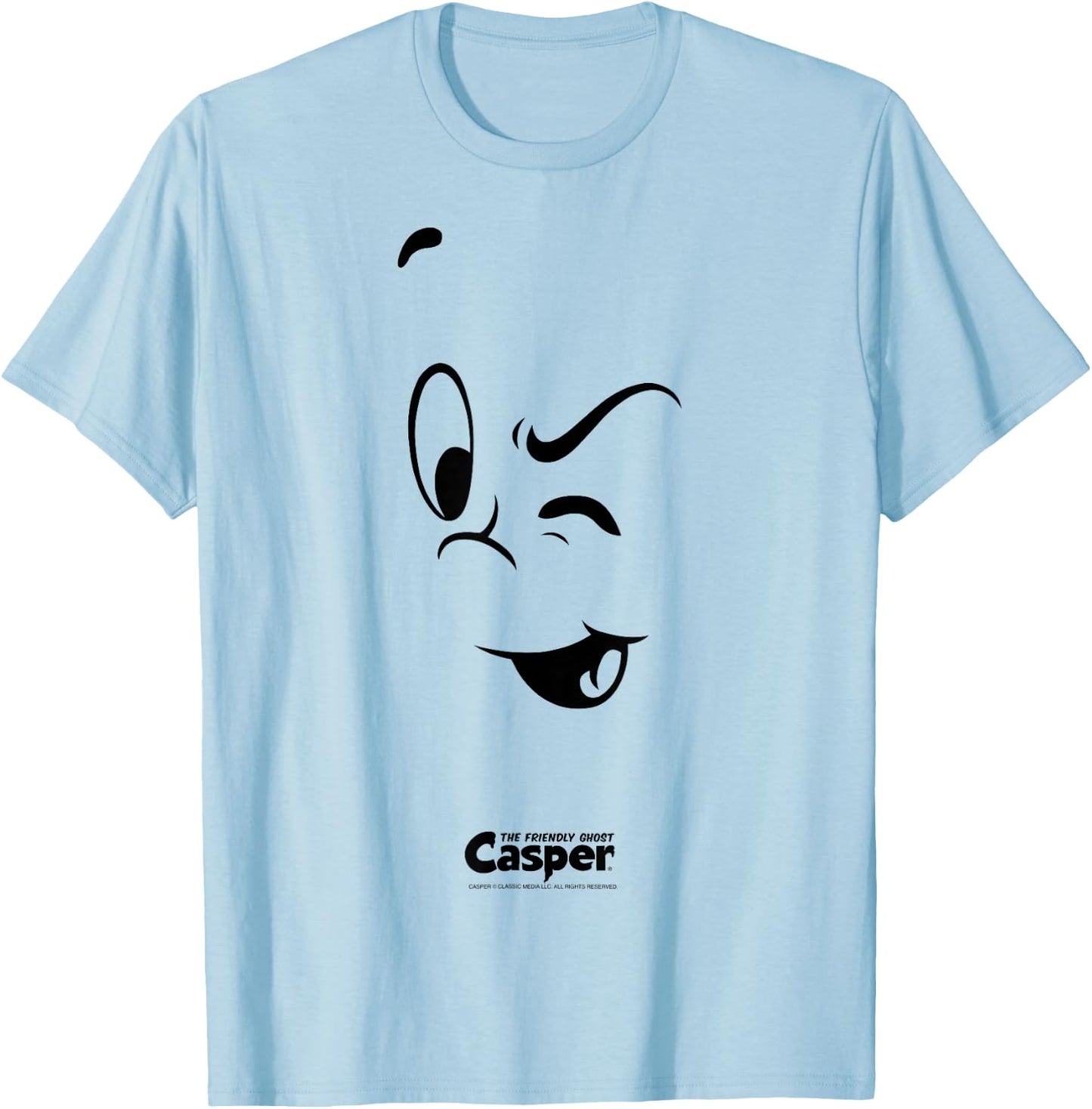 Casper the Friendly Ghost Halloween Big Face Costume T-Shirt - T-Shirt | Light Blue