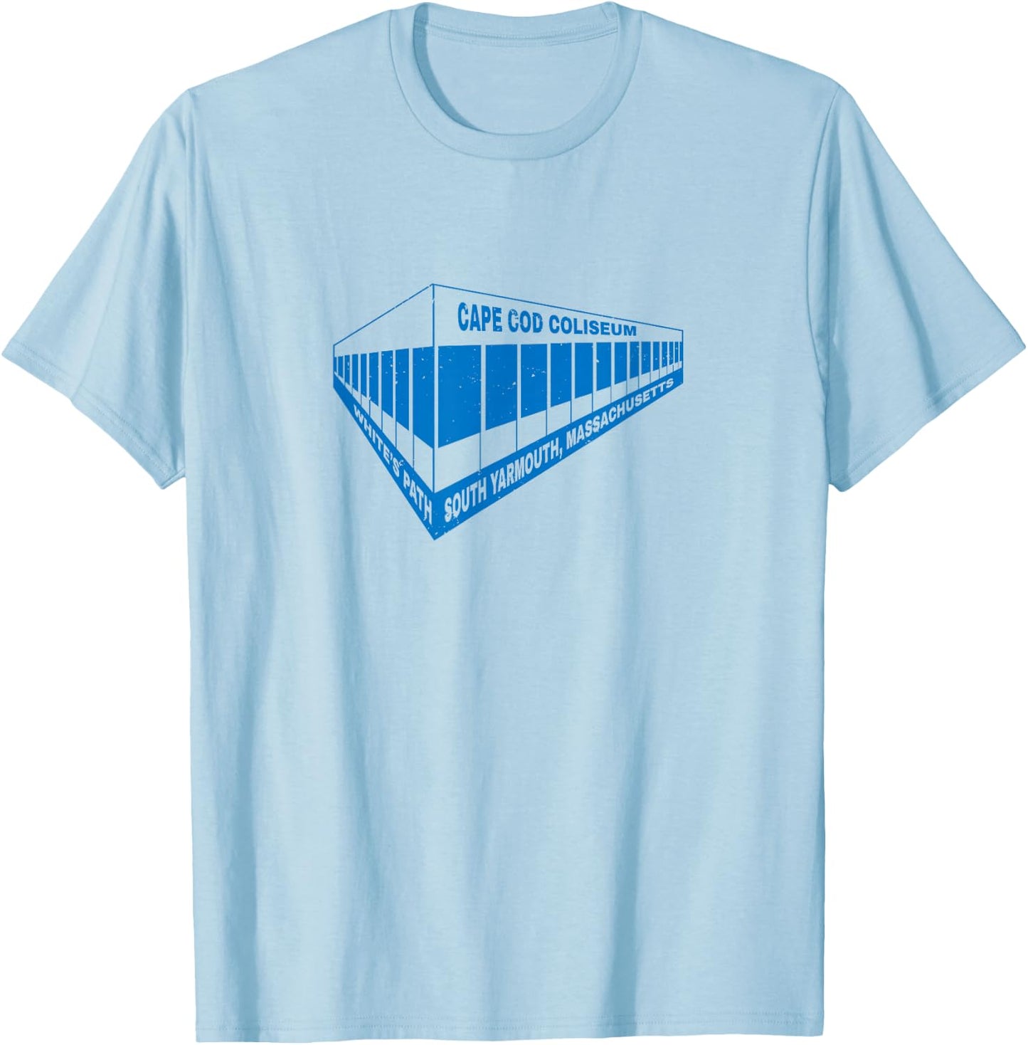Cape Cod Coliseum Retro Music Concert Hall Vintage Graphic T-Shirt - T-Shirt | Light Blue