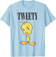 Looney Tunes Tweety Full Body Cute Portrait T-Shirt - T-Shirt | Light Blue