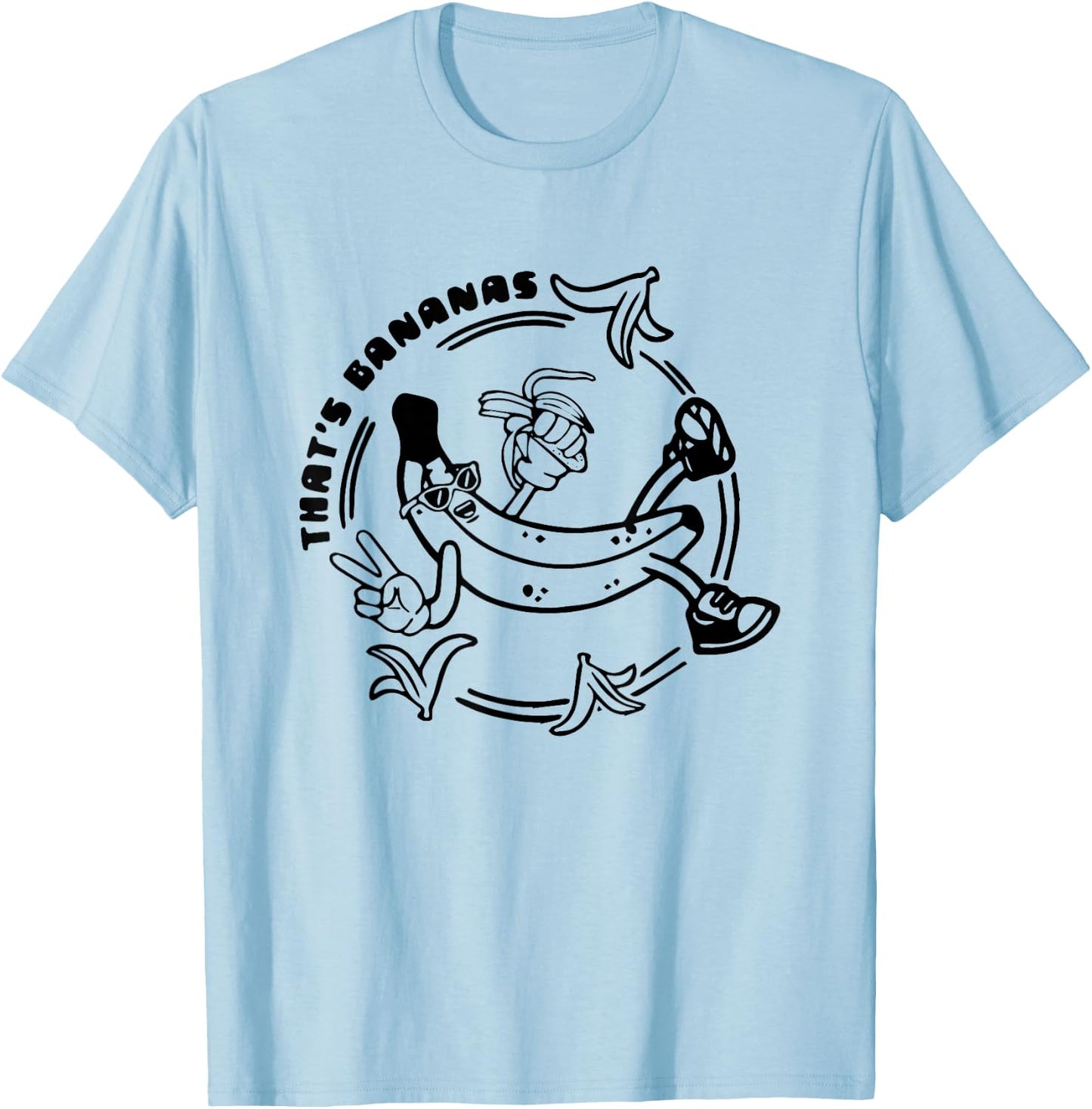 That's Bananas Funny Banana Cool Weird Vintage T-Shirt - T-Shirt | Light Blue