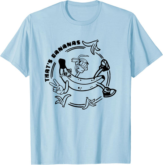 That's Bananas Funny Banana Cool Weird Vintage T-Shirt - T-Shirt | Light Blue