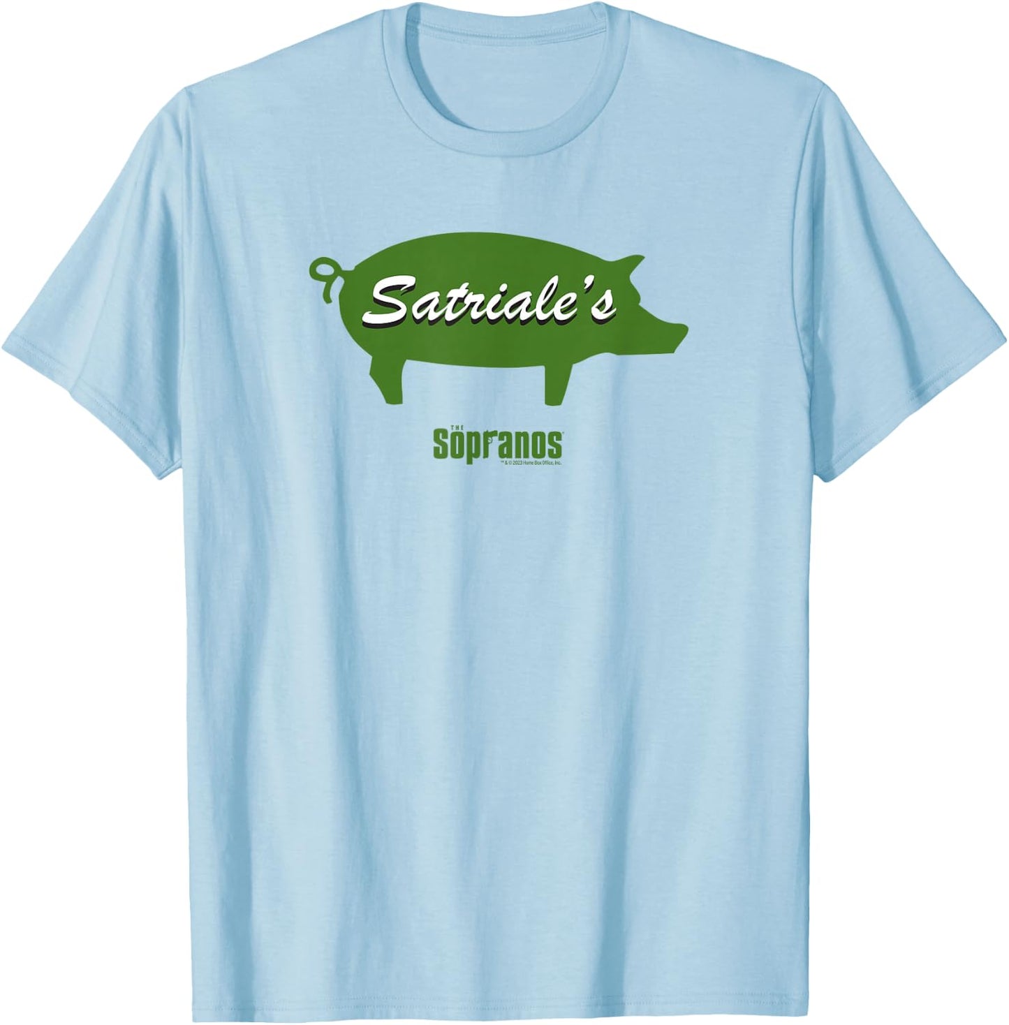 The Sopranos Satriale’s Adult T-Shirt - T-Shirt | Light Blue