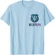 Funny MERPAPA Mermaid Security Dad Beach Patrol Pool Police T-Shirt - T-Shirt | Light Blue