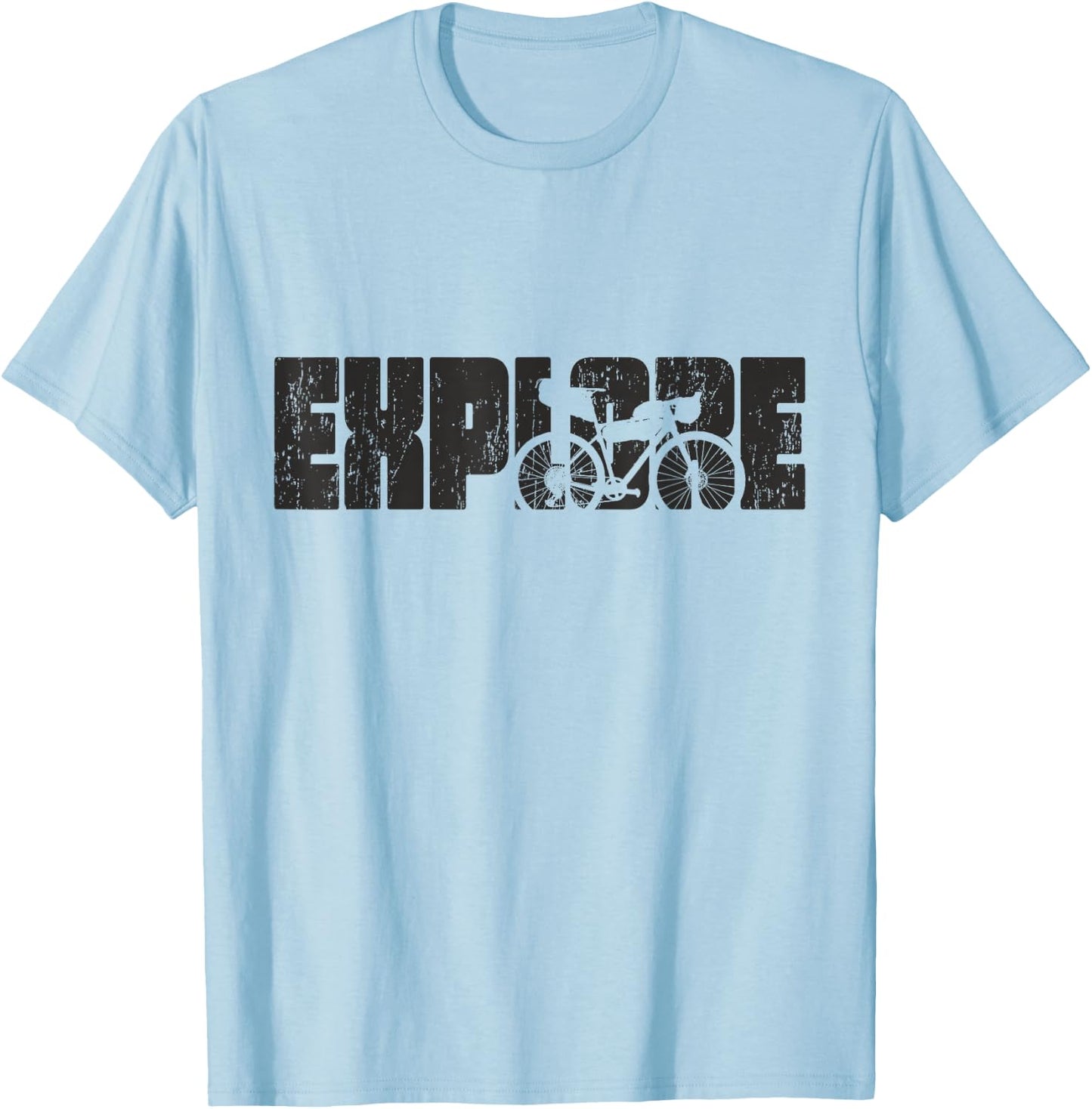 Explore - Gravel Bike T-Shirt - T-Shirt | Light Blue
