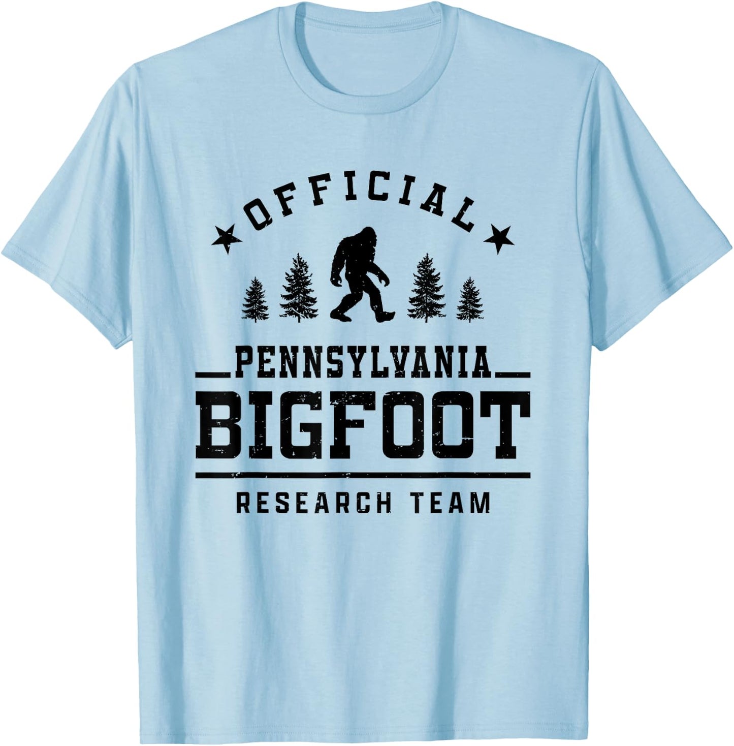 Official Pennsylvania Bigfoot Research Team T-Shirt - T-Shirt | Light Blue