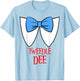 Tweedle Dee Costume Halloween Fairytale Character T-Shirt - T-Shirt | Light Blue