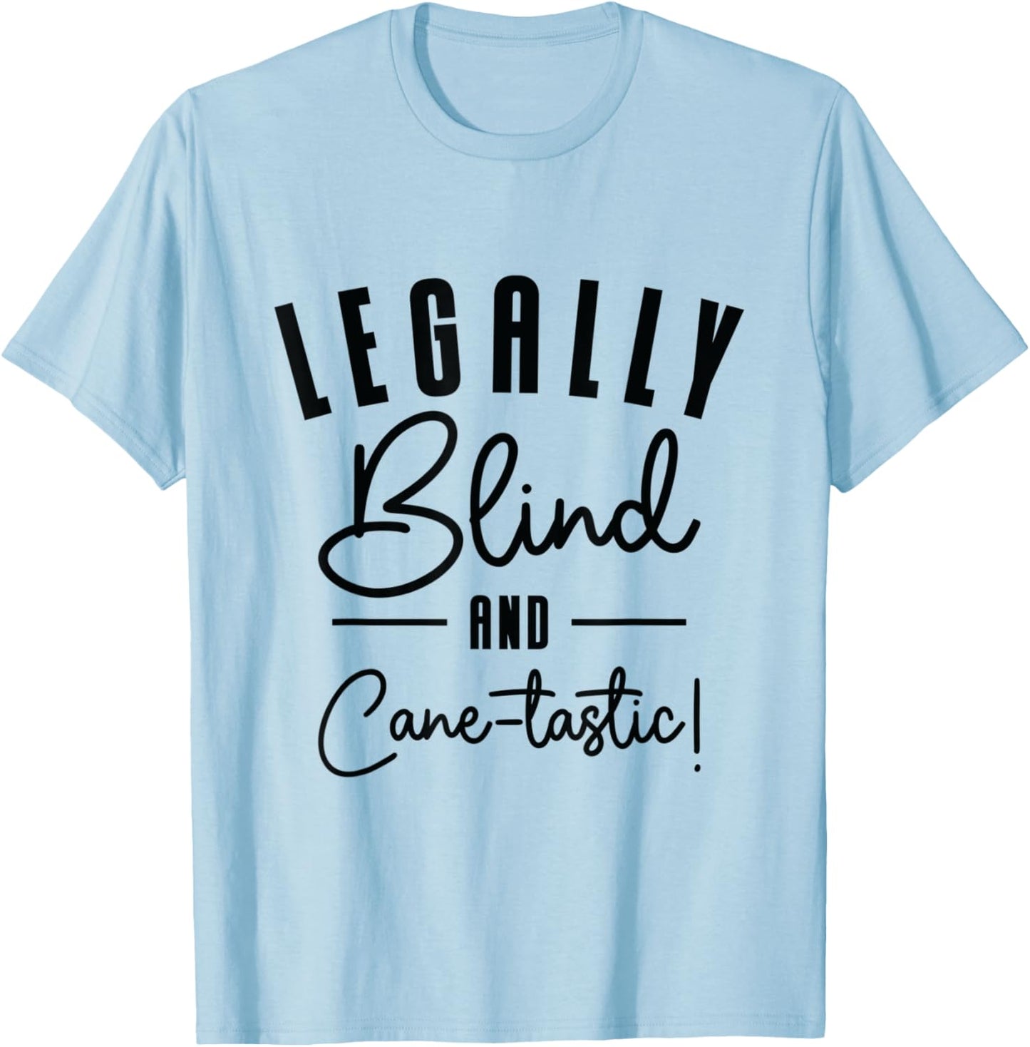 Braille Blind Blindness Awareness Visually Impaired T-Shirt - T-Shirt | Light Blue