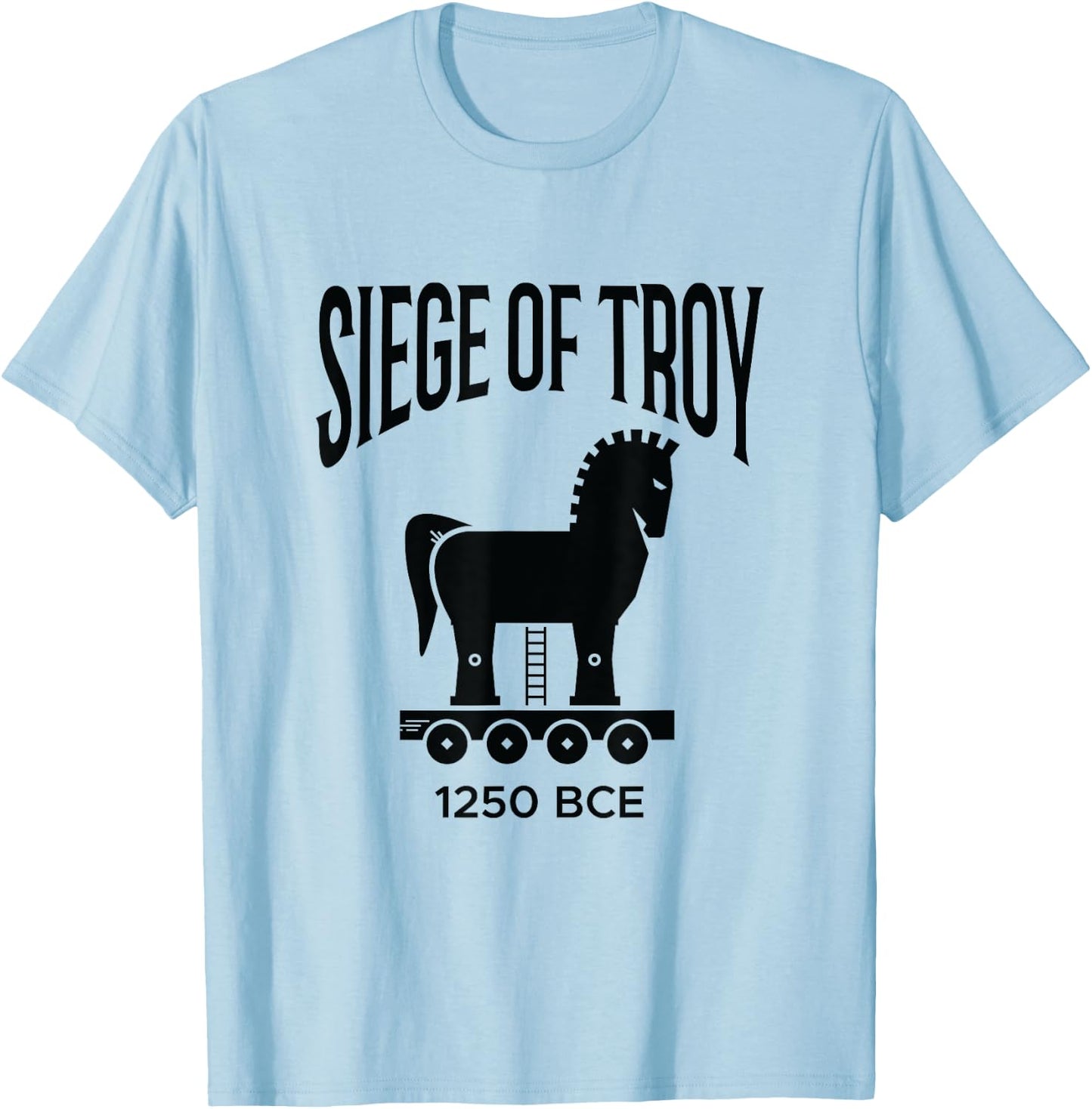 Siege of Troy Trojan Horse Trojan War Greek Mythology T-Shirt - T-Shirt | Light Blue