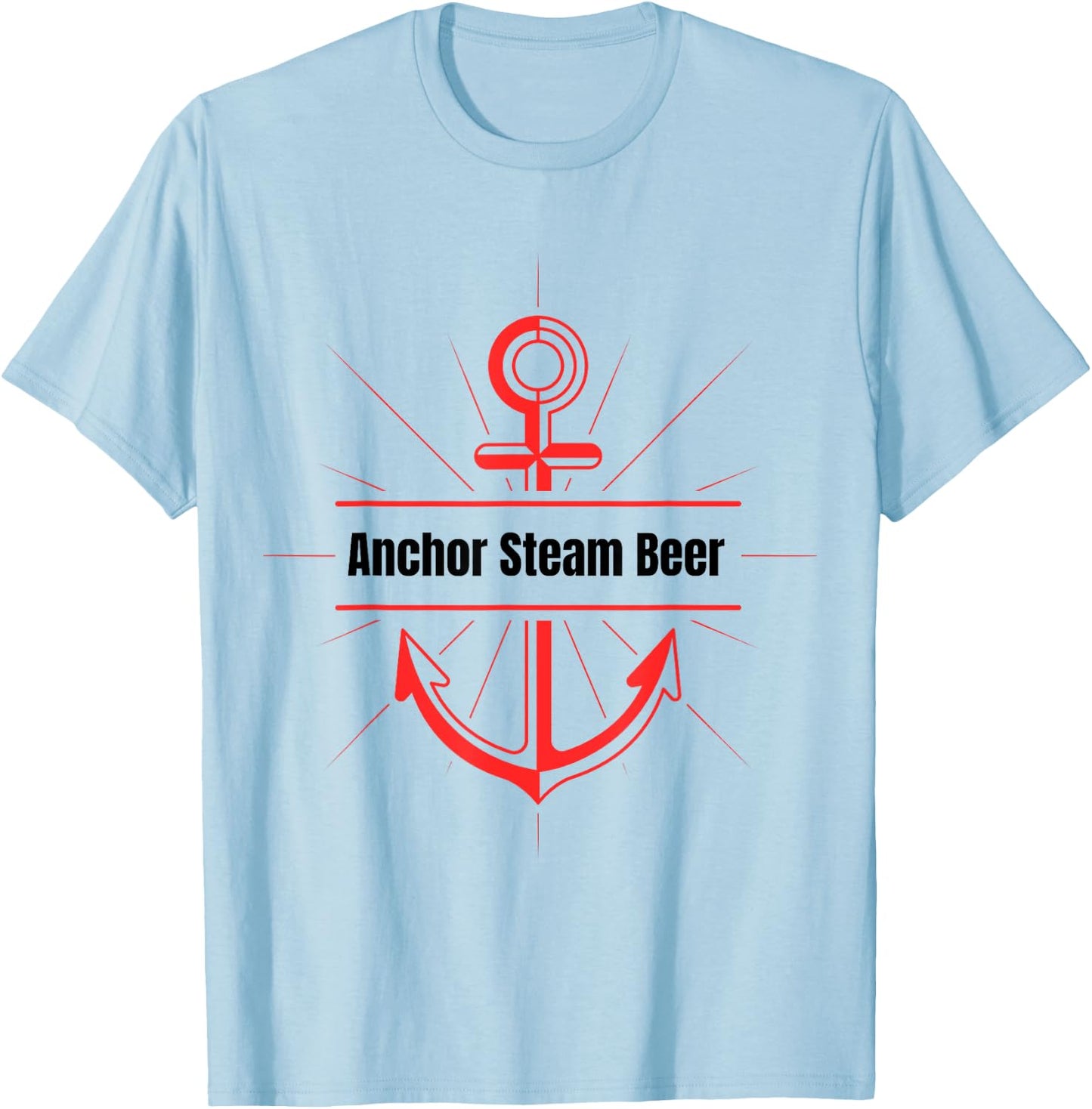 Anchor Steam Beer T-Shirt - T-Shirt | Light Blue