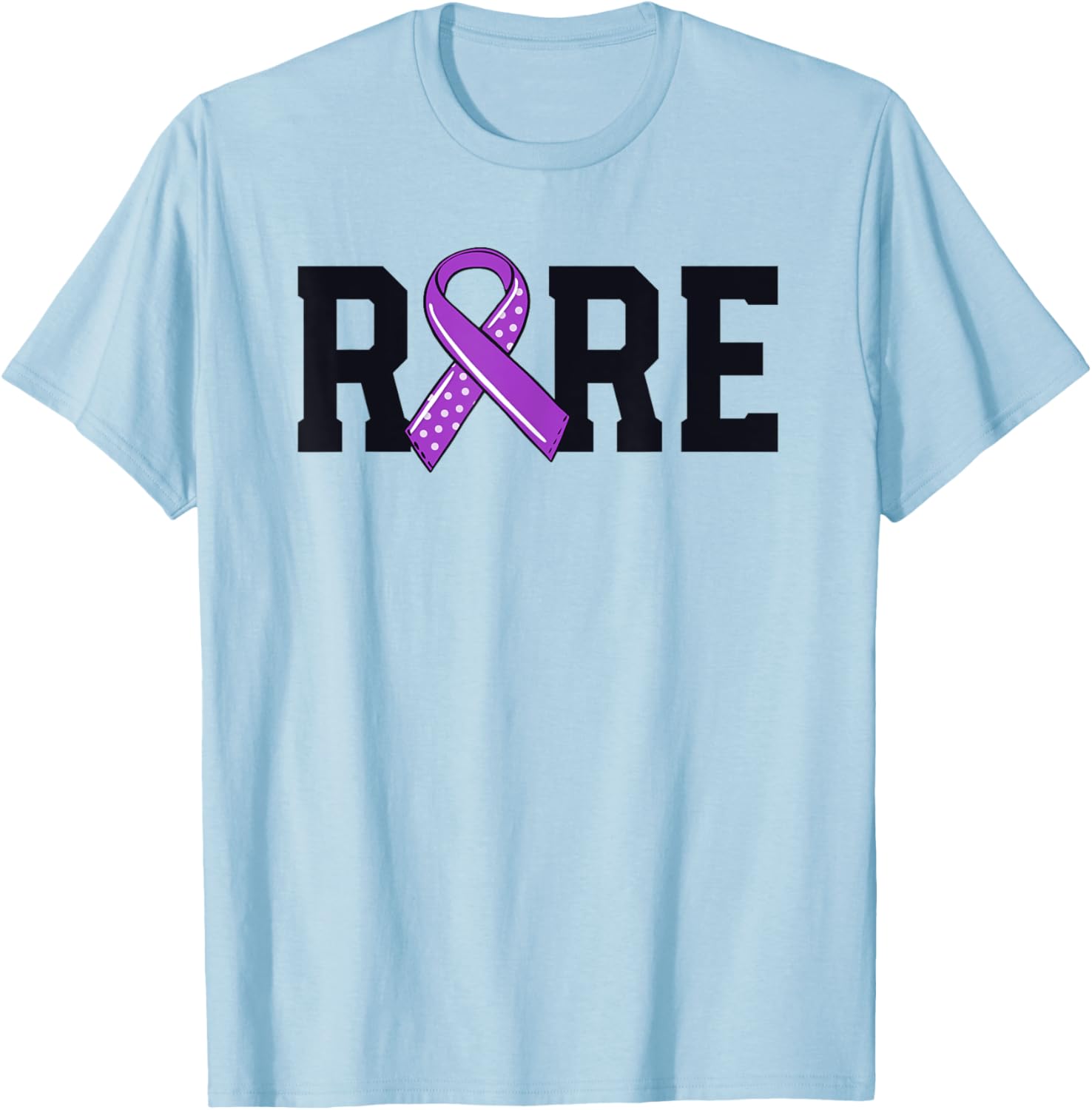 Rare Disease Mastocytosis Awareness Mast Cell Ribbon MCAS T-Shirt - T-Shirt | Light Blue