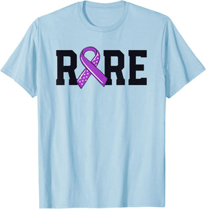 Rare Disease Mastocytosis Awareness Mast Cell Ribbon MCAS T-Shirt - T-Shirt | Light Blue