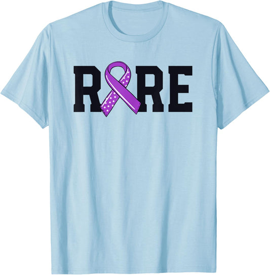 Rare Disease Mastocytosis Awareness Mast Cell Ribbon MCAS T-Shirt - T-Shirt | Light Blue