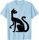 Fun Cat . Animal Kitten Pet. Black Cat. Feline, Egyptian T-Shirt - T-Shirt | Light Blue