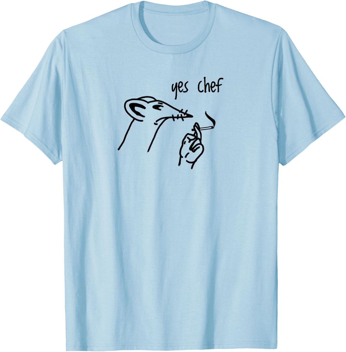 Yes Chef Kitchen Staff T-Shirt - T-Shirt | Light Blue
