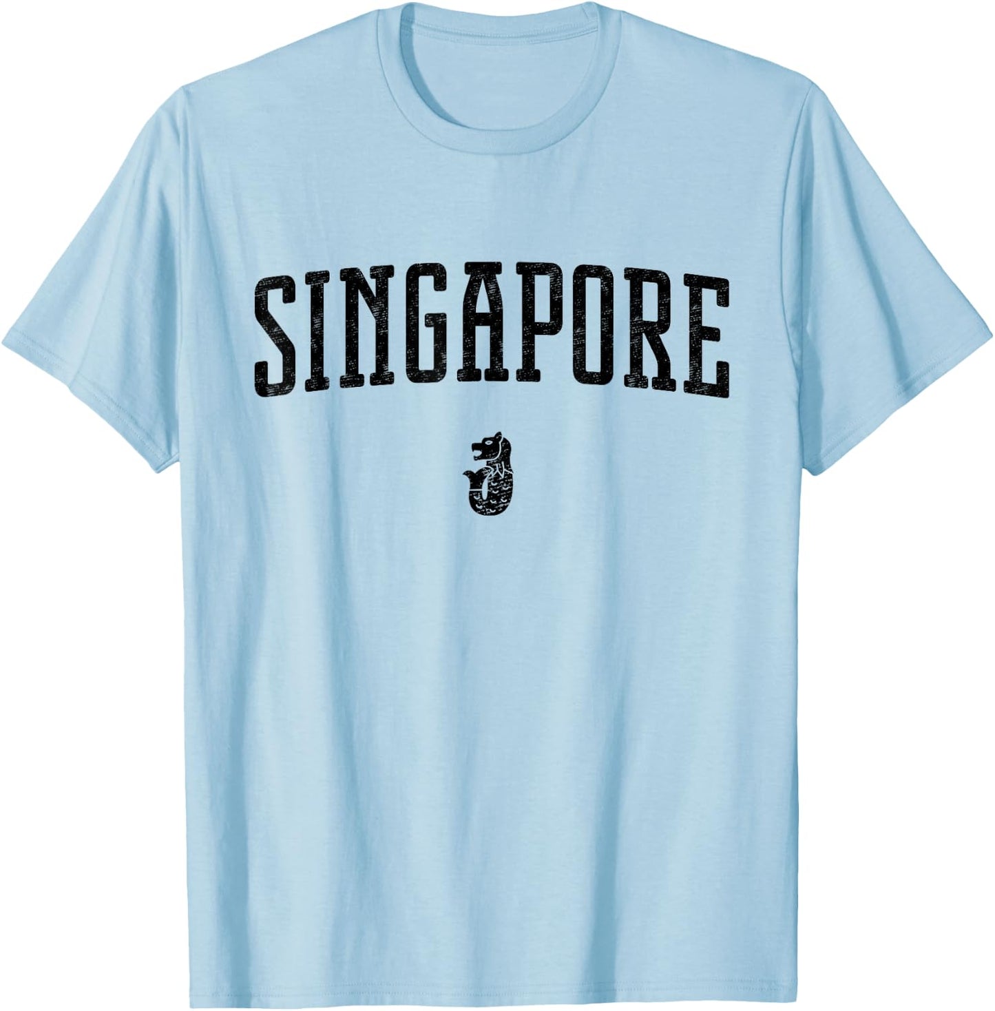 Singapore Vintage T-Shirt - T-Shirt | Light Blue