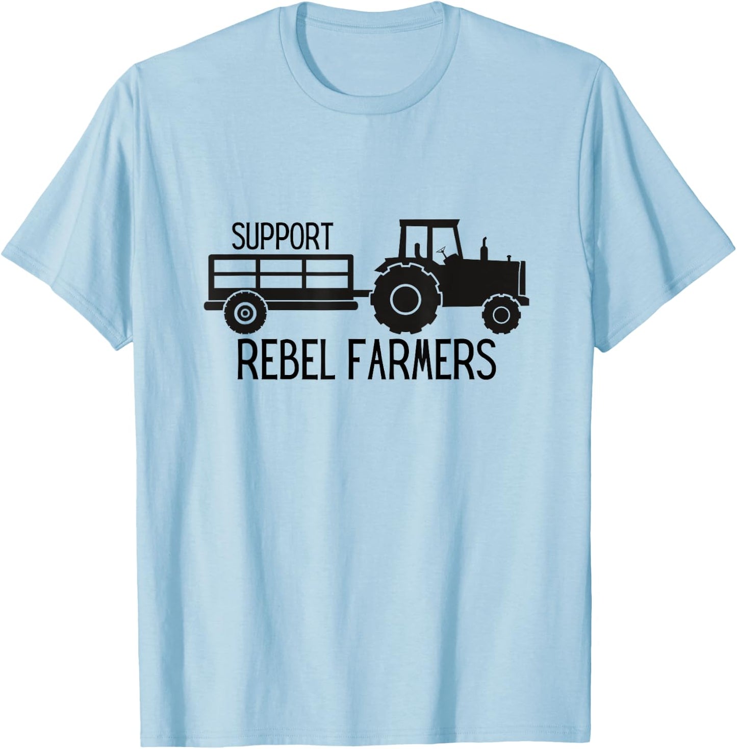 Support Rebel Farmers T-Shirt - T-Shirt | Light Blue
