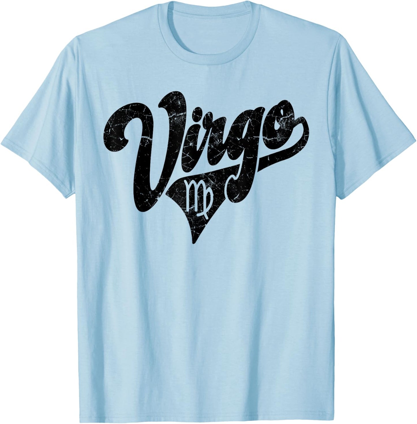 Virgo Retro Zodiac - Astrology - Horoscope, Virgo T-Shirt - T-Shirt | Light Blue