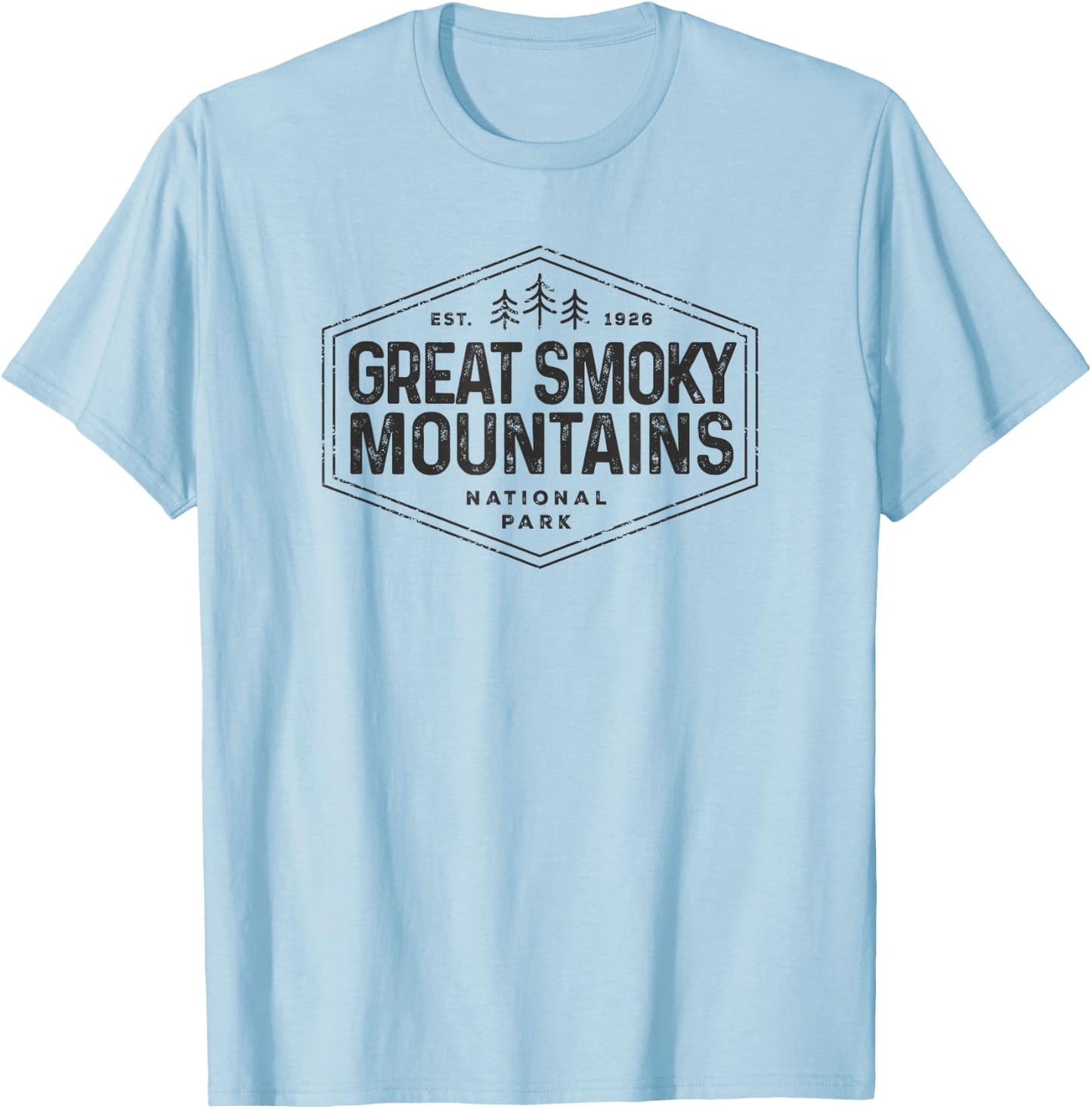 Great Smoky Mountains National Park Vintage Kids T-Shirt - T-Shirt | Light Blue