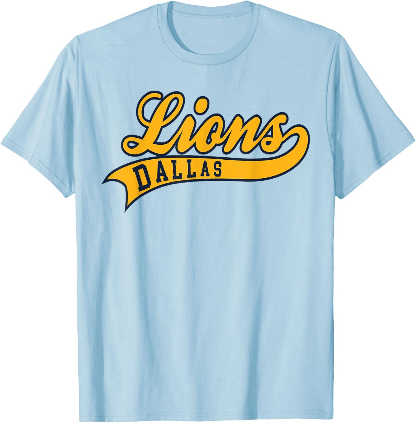 Dallas Lions Baseball T-Shirt - T-Shirt | Light Blue