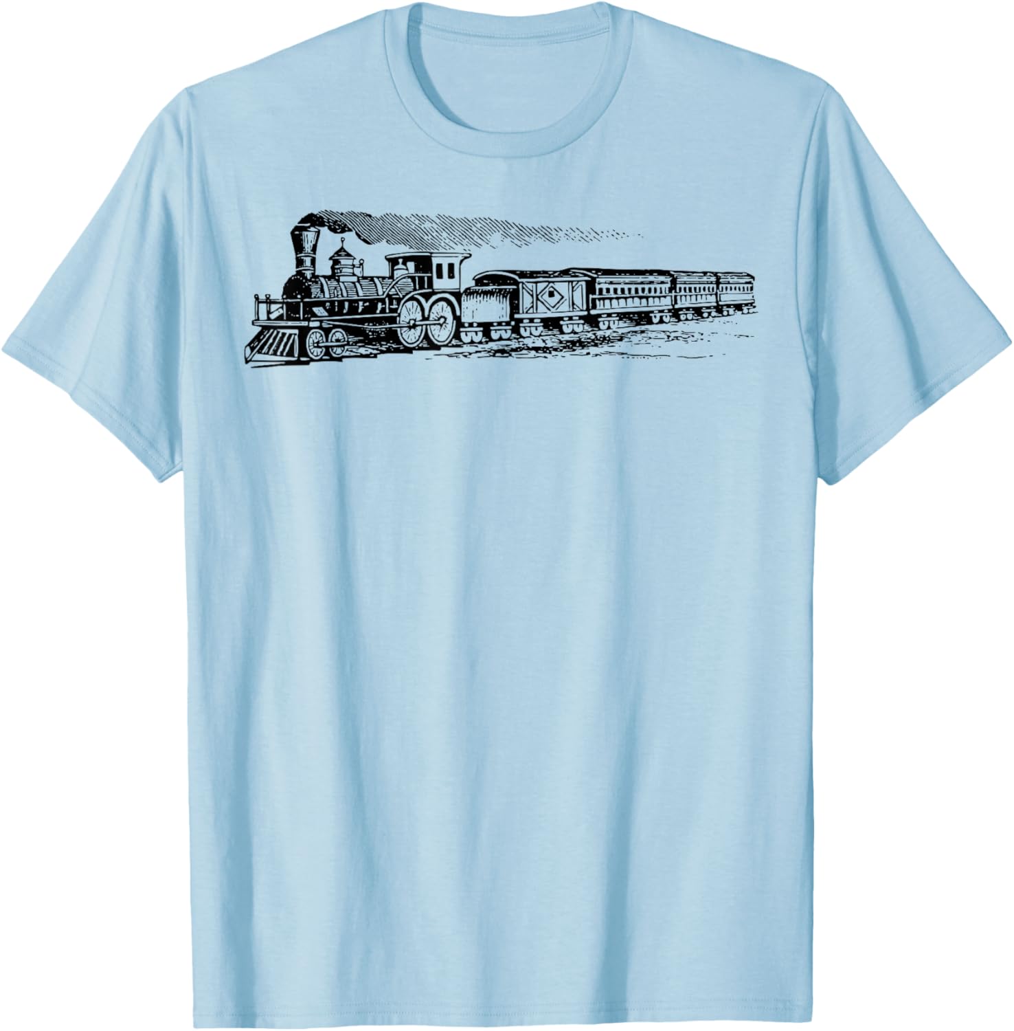 Sheldon Retro Vintage Train Steam Locomotive History Teacher Women Girls Kids T-Shirt - T-Shirt | Light Blue