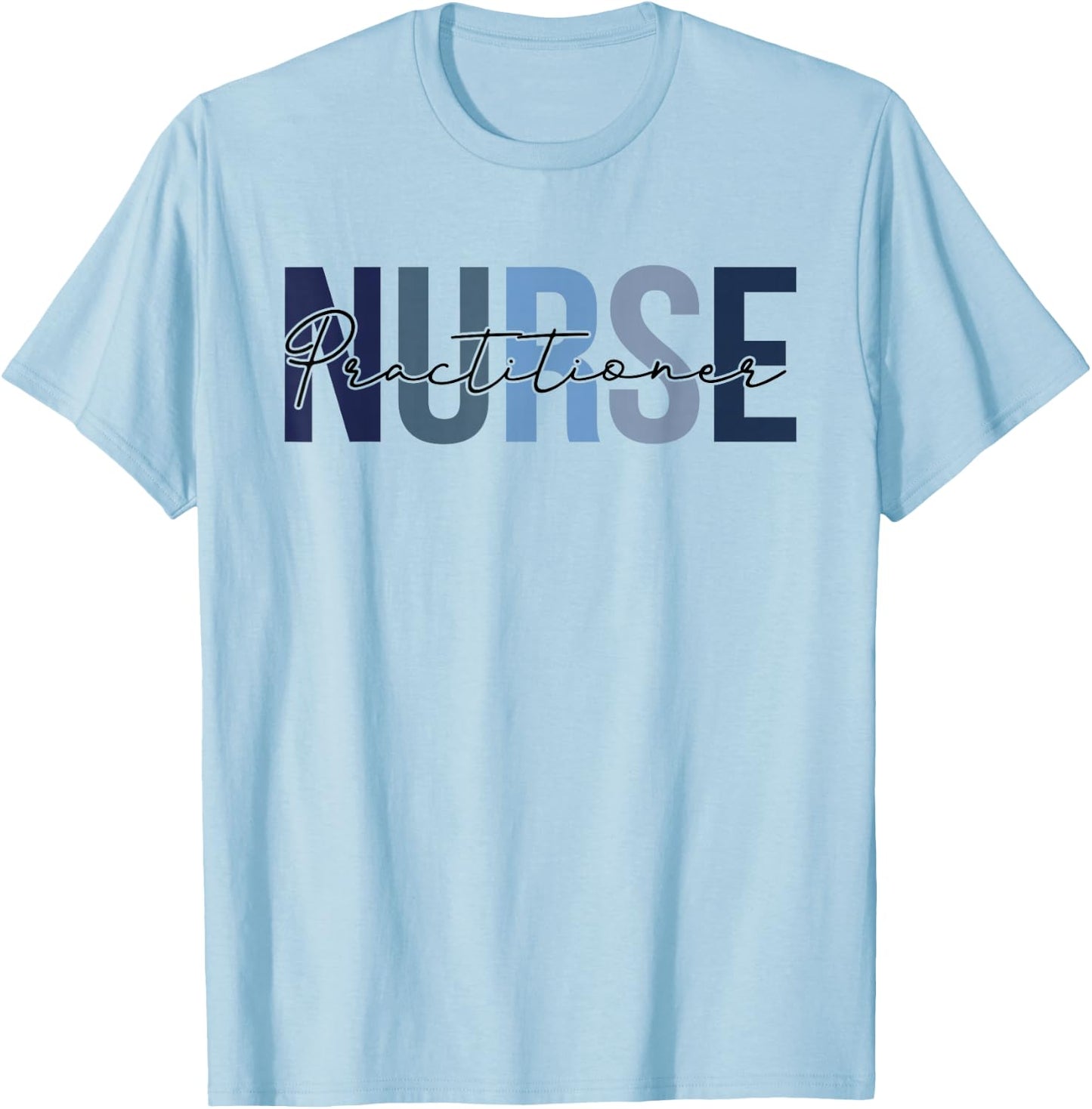 Retro Practitioner Nurse Gifts Nursing Apparel T-Shirt - T-Shirt | Light Blue
