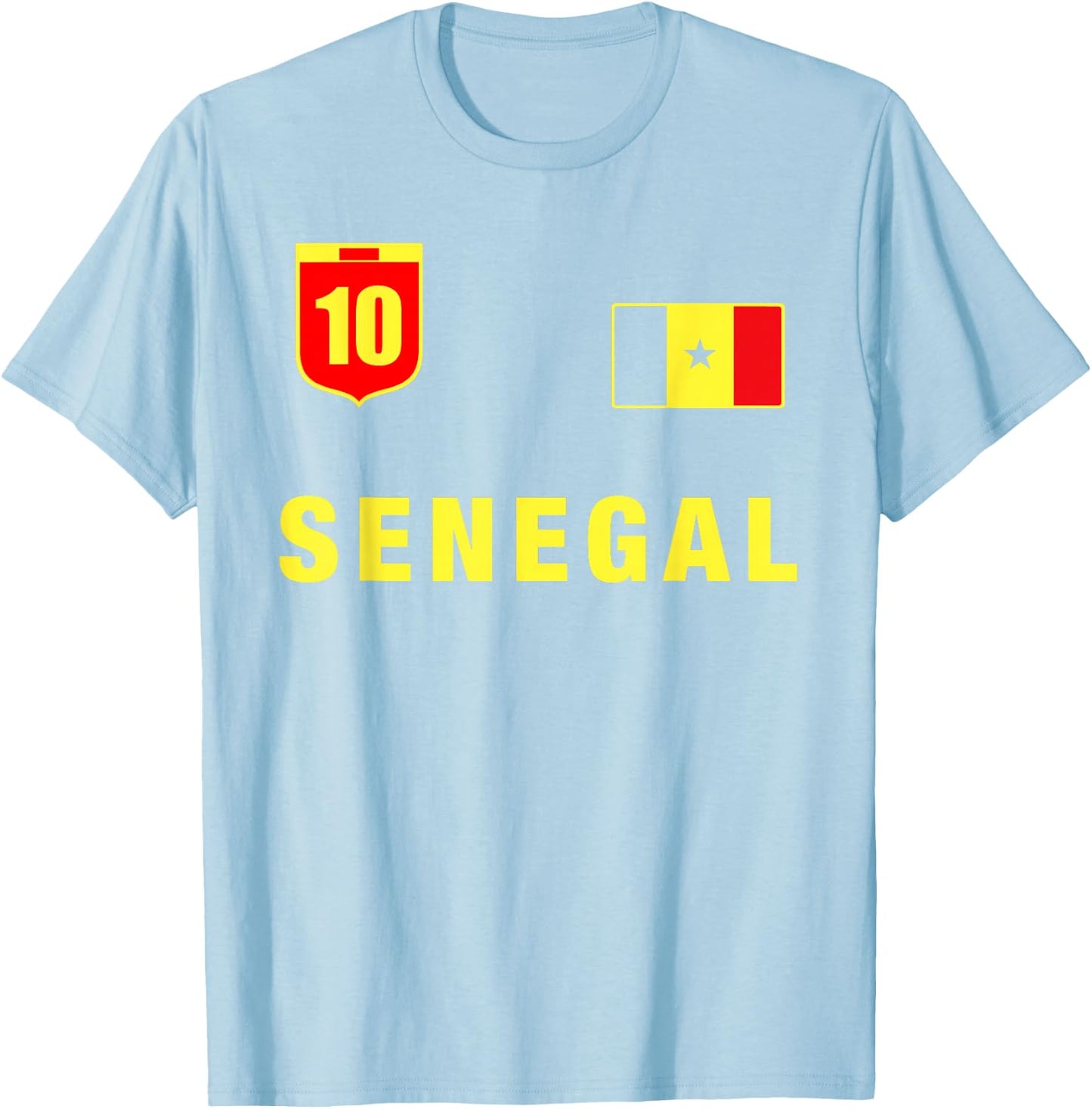 Senegal Outfit Green Senegal Apparel Design Clothing T-Shirt - T-Shirt | Light Blue