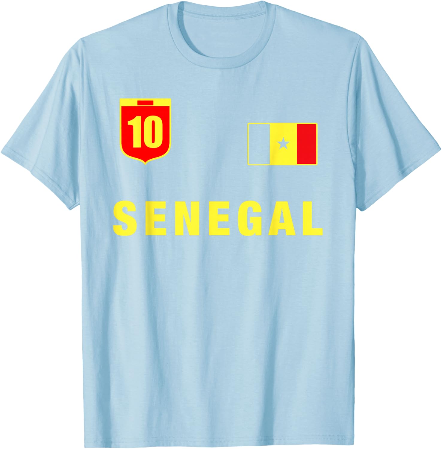 Senegal Outfit Green Senegal Apparel Design Clothing T-Shirt - T-Shirt | Light Blue