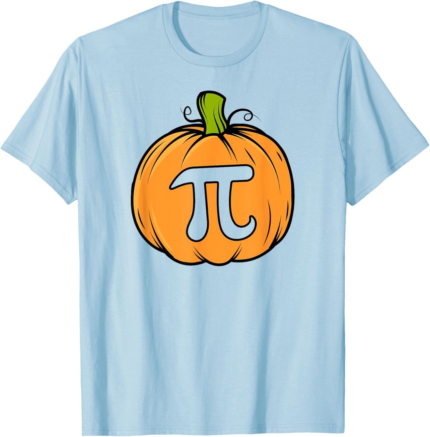 Thanksgiving Pumpkin Pie Funny Math Christmas Pumpkin Pi T-Shirt - T-Shirt | Light Blue