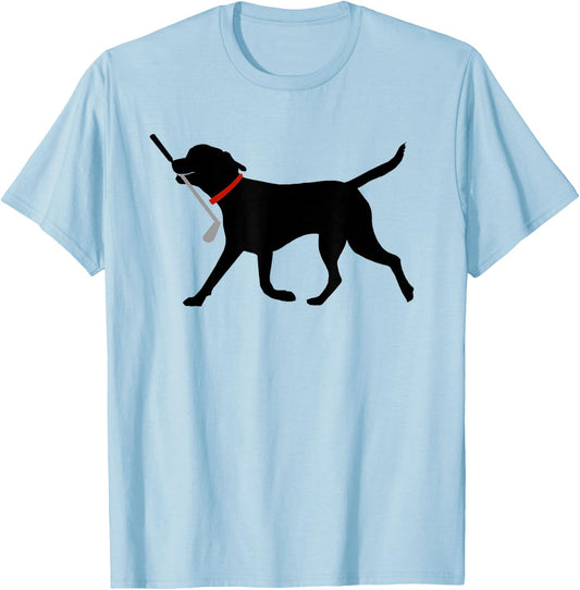 Labrador Fetch Golf Club Cute Golfing Black Lab Golf T-Shirt - T-Shirt | Light Blue