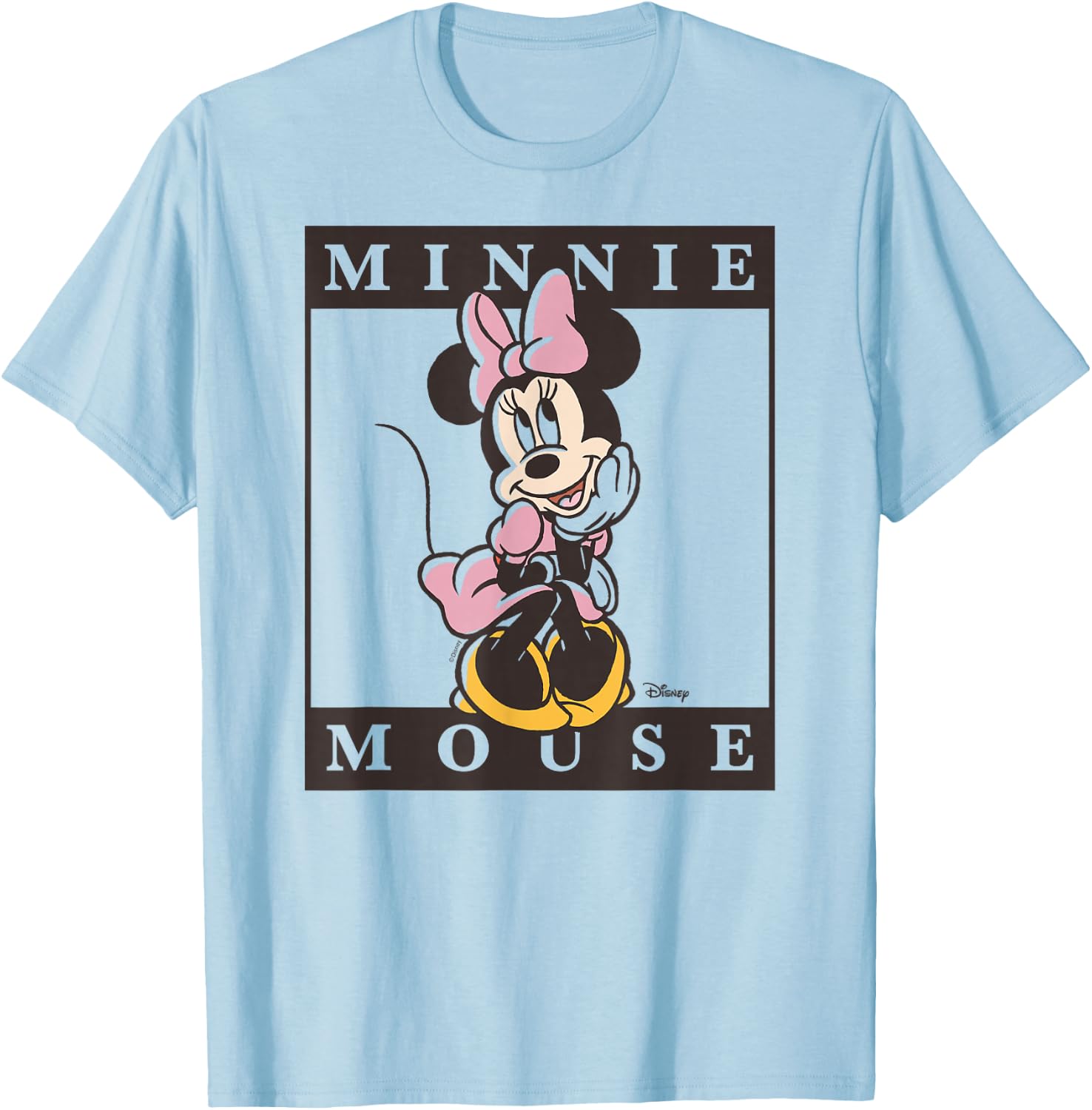 Minnie - Type Block T-Shirt - T-Shirt | Light Blue