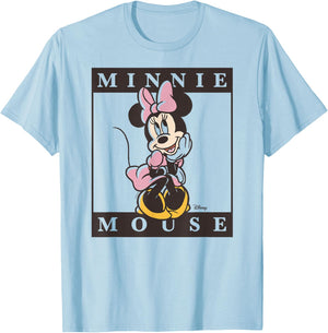 Minnie - Type Block T-Shirt - T-Shirt | Light Blue