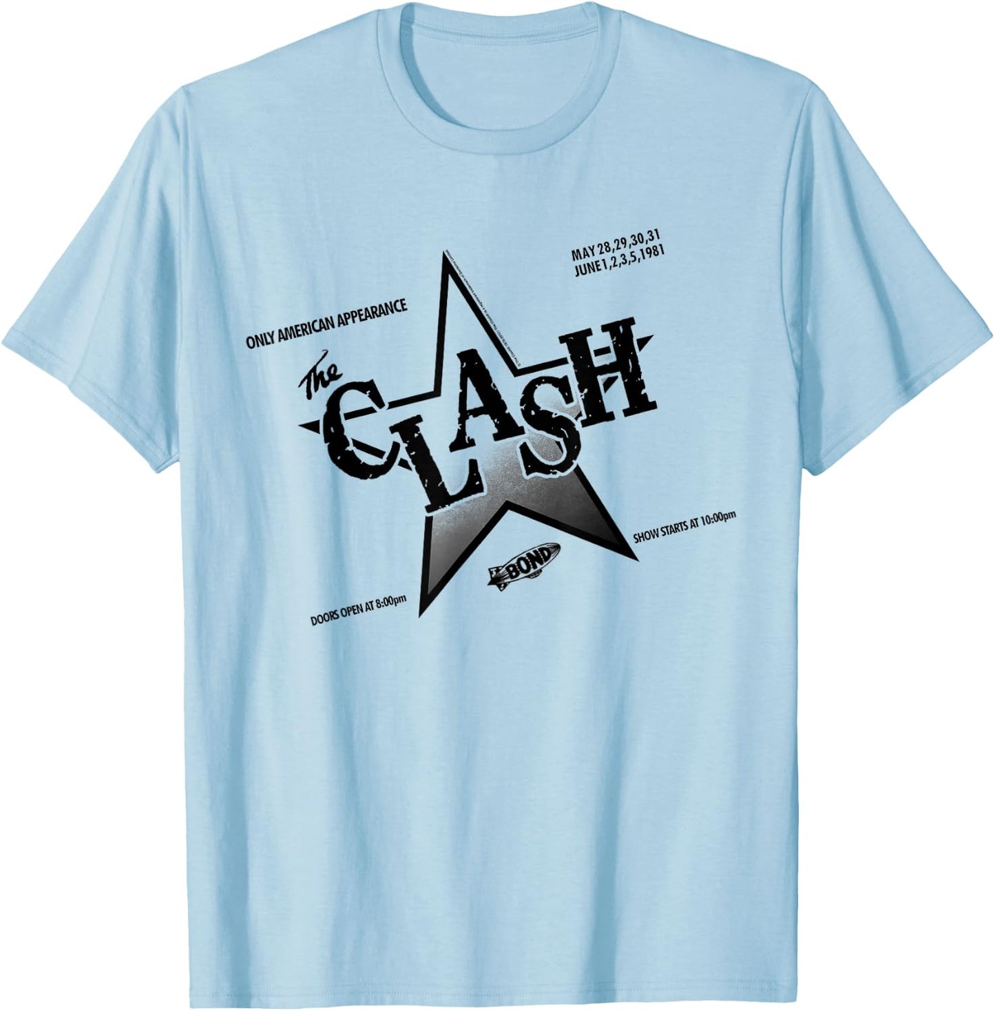 The Clash - Flyer '81 T-Shirt - T-Shirt | Light Blue