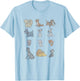 Disney Classic Characters Cats And Dogs Collage Vintage T-Shirt - T-Shirt | Light Blue