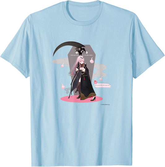 【Mori Calliope】 Holo no Graffiti Greatest Moments T-Shirt - T-Shirt | Light Blue