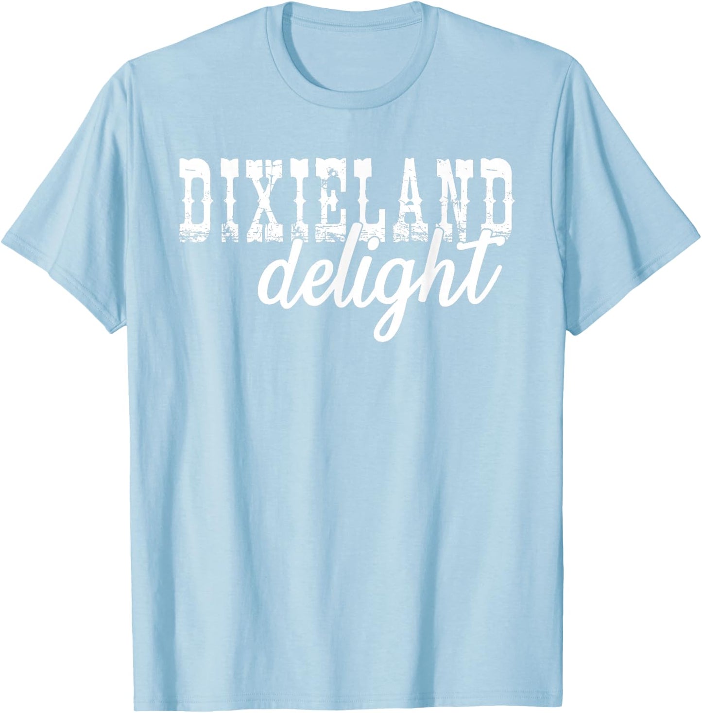 Dixieland Delight | Tennessee Orange Checker T-Shirt - T-Shirt | Light Blue
