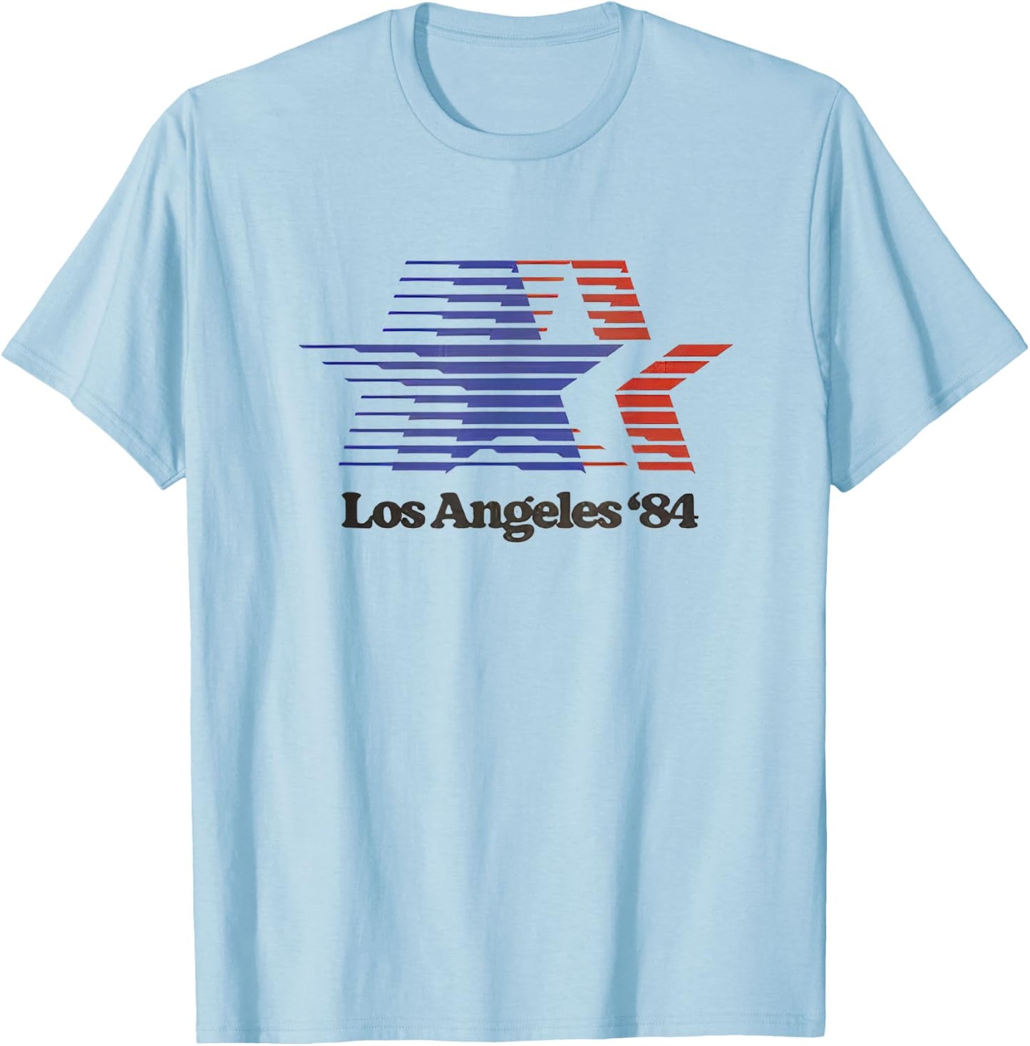 Los Angeles '84 Nostalgic LA Retro Vintage T-Shirt - T-Shirt | Light Blue