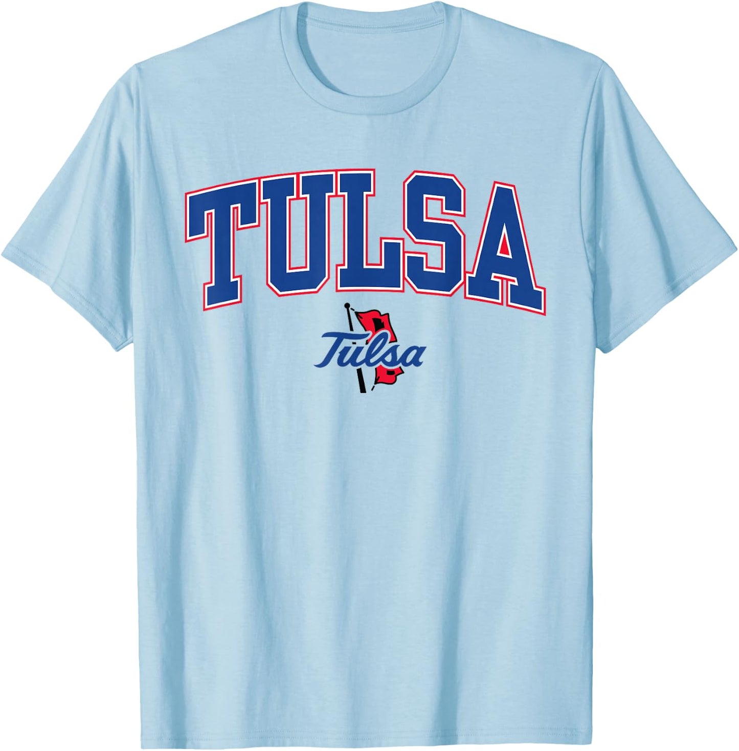 Tulsa Golden Hurricane | Official NCAA Merch | NCAFTUL03 T-Shirt - T-Shirt | Light Blue