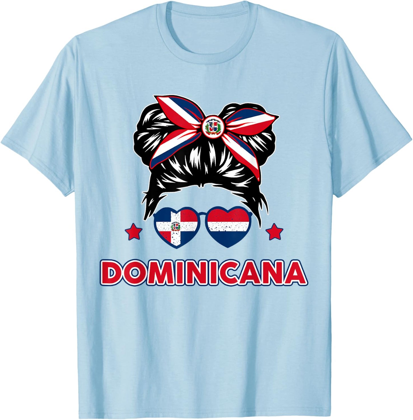 La Dominicana Republica Hispanic Heritage Dominican Girl Kid T-Shirt - T-Shirt | Light Blue