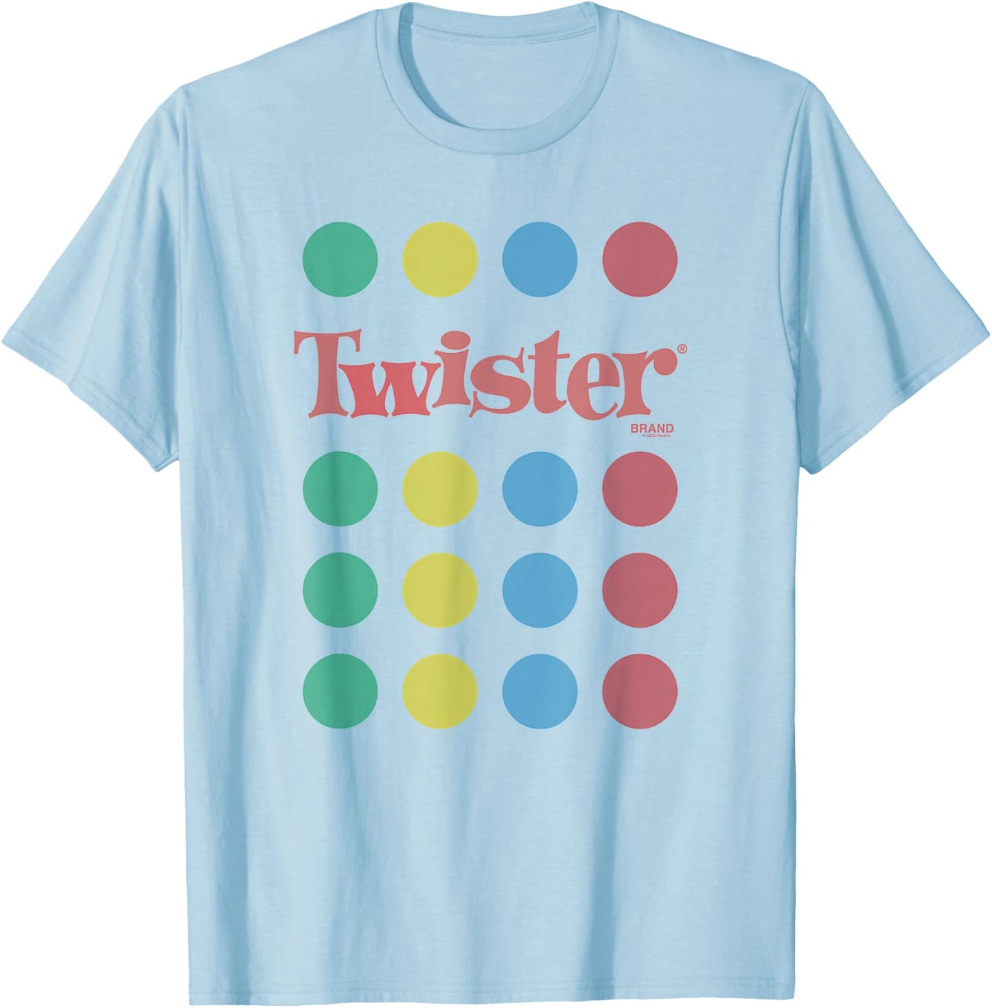 Twister Unfold The Mat Circles Color Dots Retro Game T-Shirt - T-Shirt | Light Blue