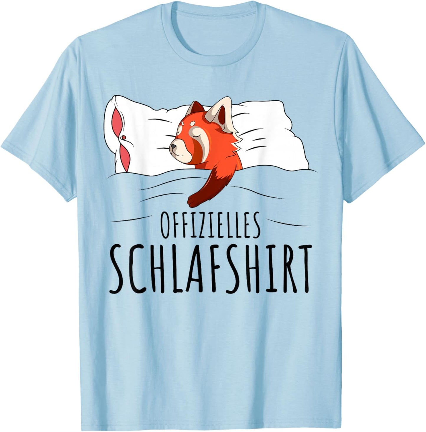 Official Red Panda Sleep Shirt T-Shirt - T-Shirt | Light Blue